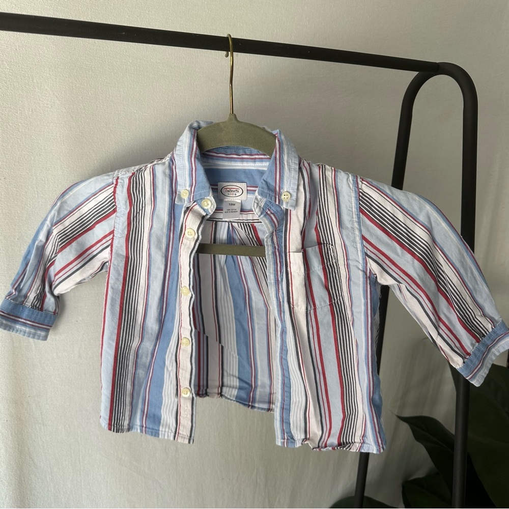 Talbots Kids Striped Button Down / Size 18 Mons